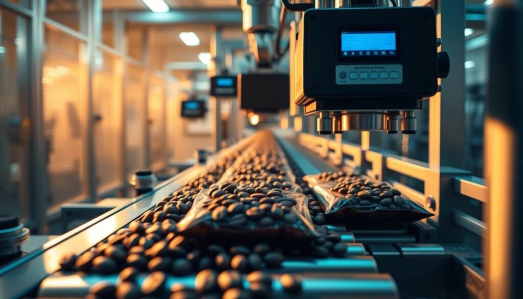 packaging of coffee beans